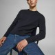JACK&JONES 12137190 NAVY Πουλόβερ με λαιμόκοψη 
