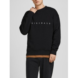 JACK&JONES 12204796 BLACK ΦΟΥΤΕΡ ΜΕ ΛΑΙΜΟΚΟΨΗ