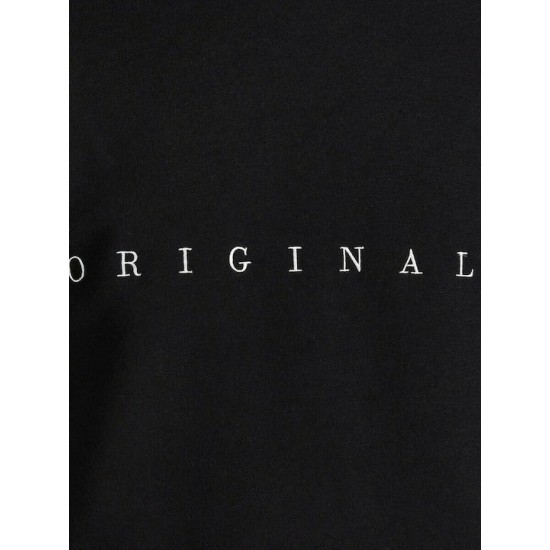 JACK&JONES 12204796 BLACK ΦΟΥΤΕΡ ΜΕ ΛΑΙΜΟΚΟΨΗ