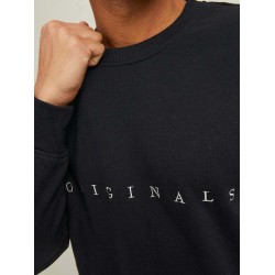 JACK&JONES 12204796 BLACK ΦΟΥΤΕΡ ΜΕ ΛΑΙΜΟΚΟΨΗ
