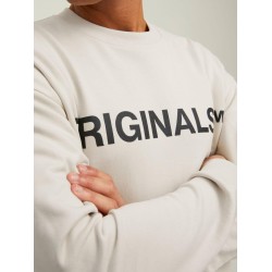 JACK&JONES 12216041 BEIGE ΦΟΥΤΕΡ ΜΕ ΛΑΙΜΟΚΟΨΗ