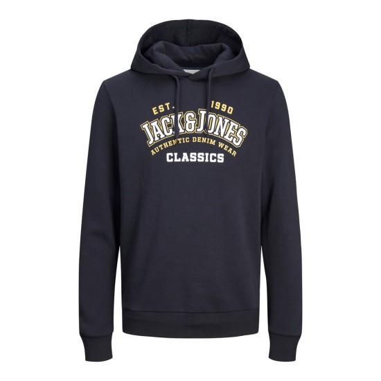 JACK&JONES 12233597 NAVY Ανδρικό Φούτερ με Κουκούλα