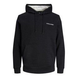 JACK&JONES 12236159 BLACK ΦΟΥΤΕΡ ΜΕ ΚΟΥΚΟΥΛΑ