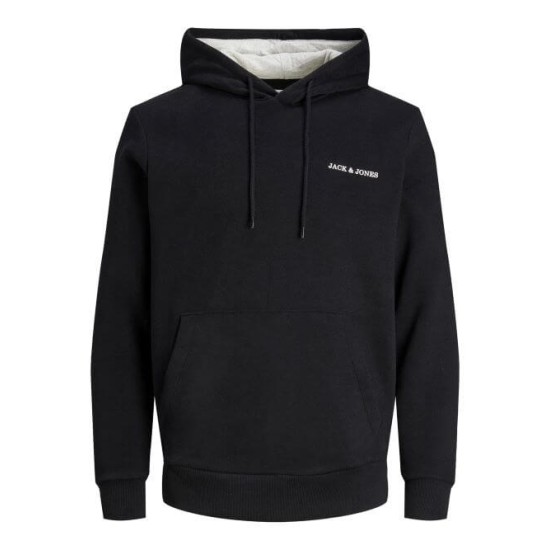 JACK&JONES 12236159 BLACK ΦΟΥΤΕΡ ΜΕ ΚΟΥΚΟΥΛΑ