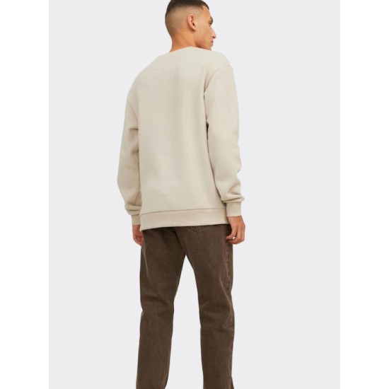JACK&JONES 12249341 MOONBEAM Plain Sweatshirt 