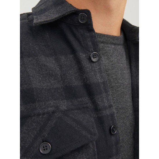 JACK&JONES 12241533 DARK GREY OVERSHIRT JACKET 