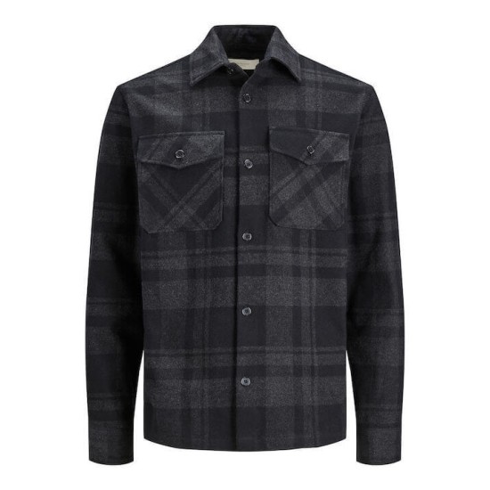 JACK&JONES 12241533 DARK GREY OVERSHIRT JACKET 