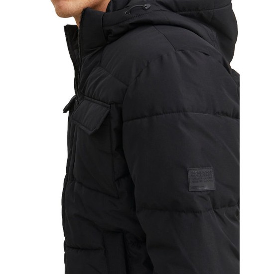 JACK&JONES 12236044 Black Puffer Jacket 