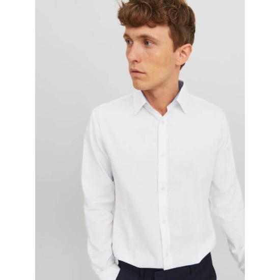JACK&JONES 12239027 WHITE SHIRT COMFORT FIT