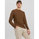 JACK&JONES 12240711 BROWN Λεπτό Πουλόβερ 