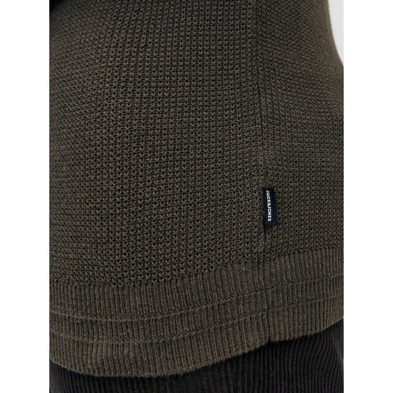 JACK&JONES 12240711 KHAKI Λεπτό Πουλόβερ 