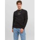 JACK&JONES 12241694 BLACK ΦΟΥΤΕΡ ΜΕ ΛΑΙΜΟΚΟΨΗ