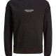 JACK&JONES 12241694 BLACK ΦΟΥΤΕΡ ΜΕ ΛΑΙΜΟΚΟΨΗ