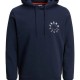 JACK&JONES 12242543 NAVY Printed Hoodie 