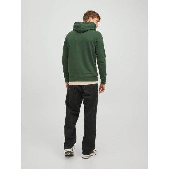 JACK&JONES 12242543 GREEN  Printed Hoodie 