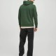 JACK&JONES 12242543 GREEN  Printed Hoodie 
