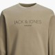 Αντρικό φούτερ χωρίς κουκούλα JACK&JONES 12261873 GREIGE