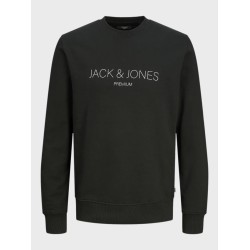Αντρικό φούτερ χωρίς κουκούλα JACK&JONES 12261873 BLACK Αντρικό φούτερ χωρίς κουκούλα JACK&JONES 12261873 BLACK