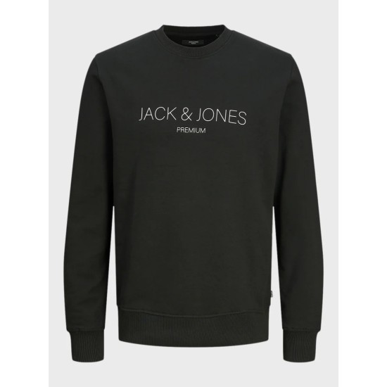 Αντρικό φούτερ χωρίς κουκούλα JACK&JONES 12261873 BLACK 