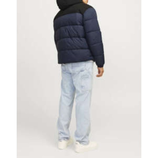 JACK&JONES 12260428 NAVY BLAZER Ανδρικό puffer με κουκούλα
