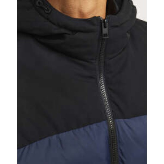 JACK&JONES 12260428 NAVY BLAZER Ανδρικό puffer με κουκούλα