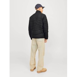 Ανδρικό καπιτονέ μπουφάν με όρθιο γιακά JACK&JONES 12256985 BLACK 