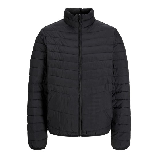 Ανδρικό καπιτονέ μπουφάν με όρθιο γιακά JACK&JONES 12256985 BLACK 