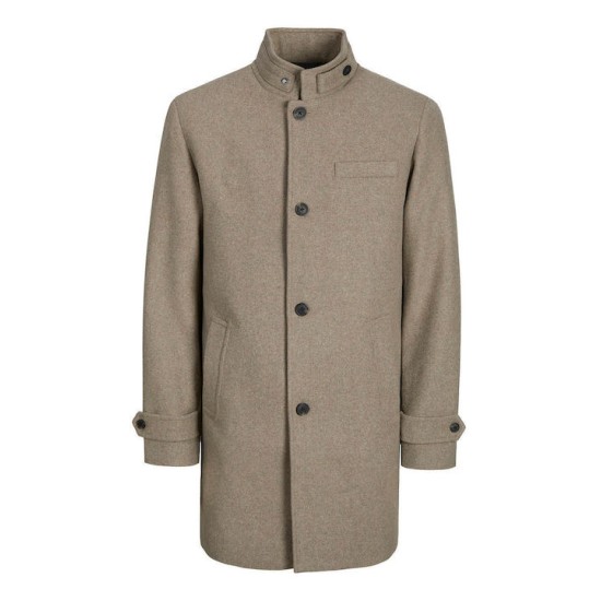 JACK&JONES 12258672 GREIGE ΑΝΔΡΙΚΟ ΠΑΛΤΟ ΜΑΛΛΙΝΟ JACK&JONES 12258672 GREIGE ΑΝΔΡΙΚΟ ΠΑΛΤΟ ΜΑΛΛΙΝΟ