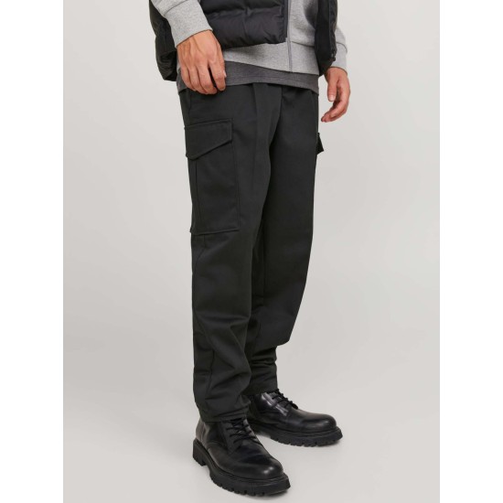 Αντρικό παντελόνι cargo jACK&JONES 122473558 BLACK
