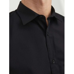 JACK&JONES 12187222 BLACK Μακρύ πουκάμισο