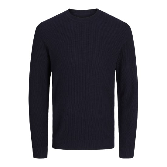 JACK&JONES 12259647 NAVY Λεπτό Πουλόβερ 