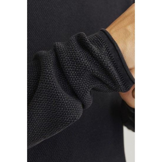 Αντρικό πουλόβερ JACK&JONES 12260832 BLACK