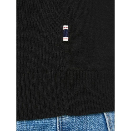 JACK&JONES 12137190 BLACK Ανδρικό πουλόβερ 