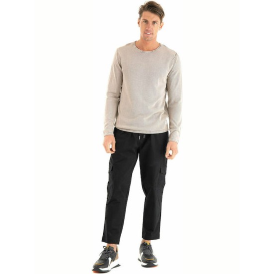JACK&JONES 12174001 CROCKERY Ανδρικό πουλόβερ πετροπλυμένο