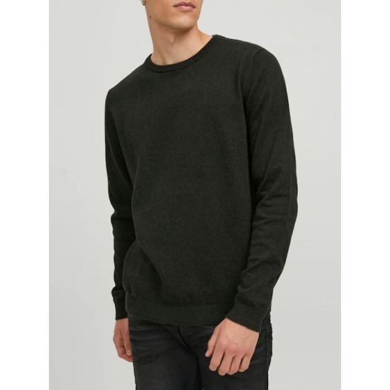 JACK&JONES 12137190 KHAKI Πουλόβερ με λαιμόκοψη 