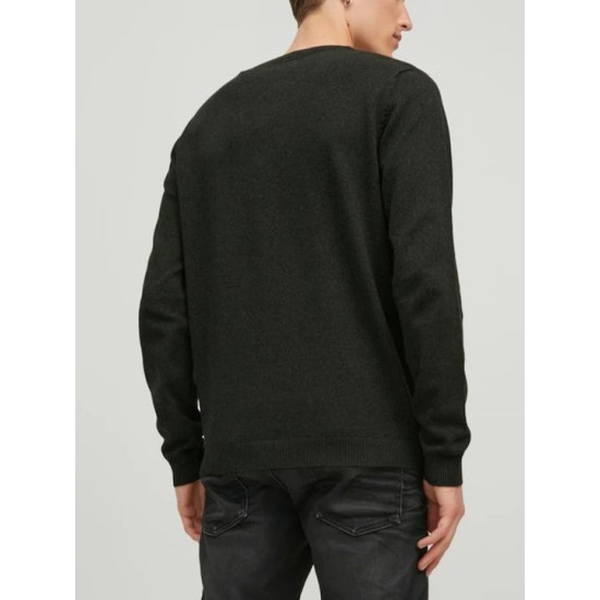 JACK&JONES 12137190 KHAKI Πουλόβερ με λαιμόκοψη 
