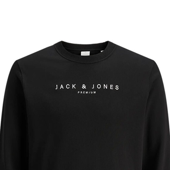 Αντρικό φούτερ χωρίς κουκούλα JACK&JONES 12283436 BLACK