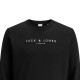 Αντρικό φούτερ χωρίς κουκούλα JACK&JONES 12283436 BLACK