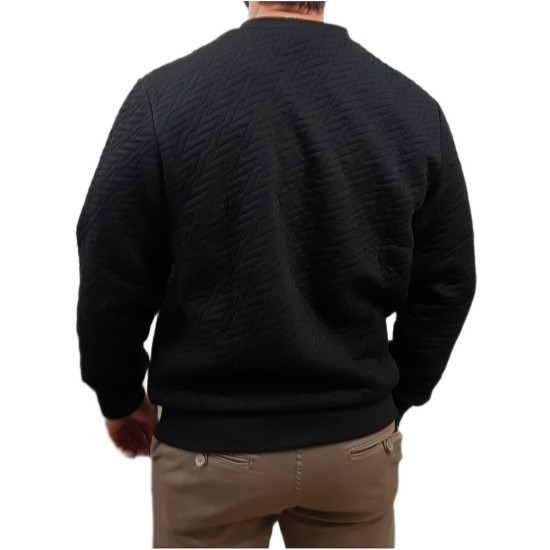 Αντρικό φούτερ καπιτον΄έ JACK&JONES 12266637 BLACK