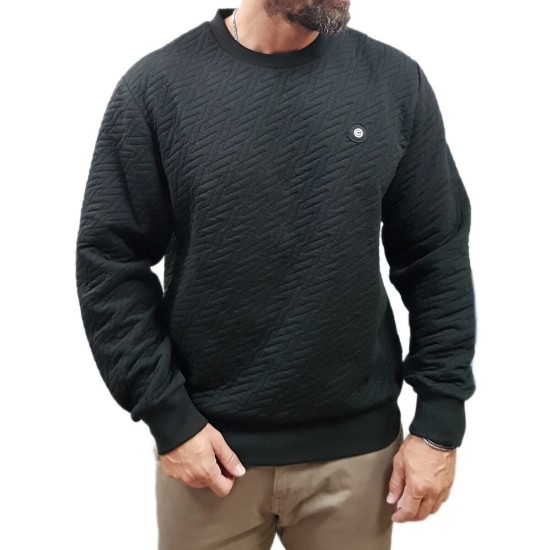 Αντρικό φούτερ καπιτον΄έ JACK&JONES 12266637 BLACK