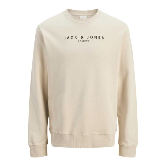 Αντρικό φούτερ χωρίς κουκούλα JACK&JONES 12283436 SILVER LINING