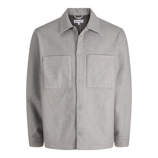 JACK&JONES 12280522 GREY MELANGE Ανδρικό OVERSHIRT