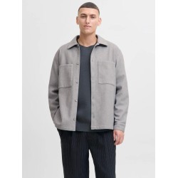 JACK&JONES 12280522 GREY MELANGE Ανδρικό OVERSHIRT JACK&JONES 12280522 GREY MELANGE Ανδρικό OVERSHIRT