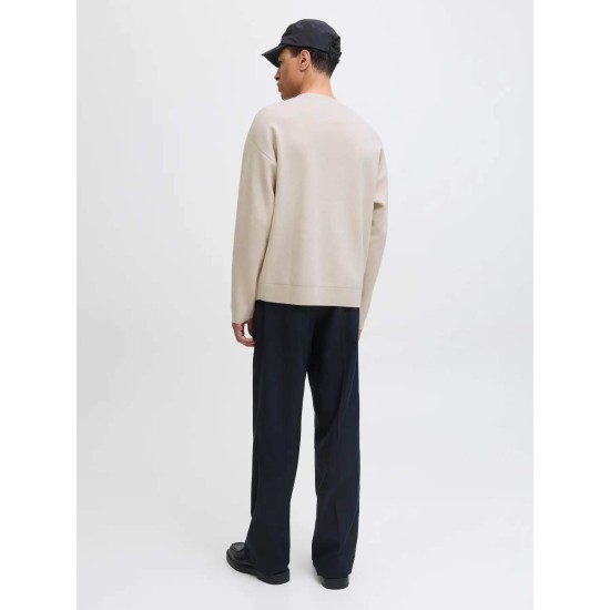 JACK&JONES 12259649 SILVER MELANGE Ανδρικό Πλεκτό