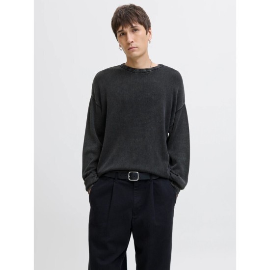 JACK&JONES 12278902 BLACK Ανδρικό Πλεκτό 