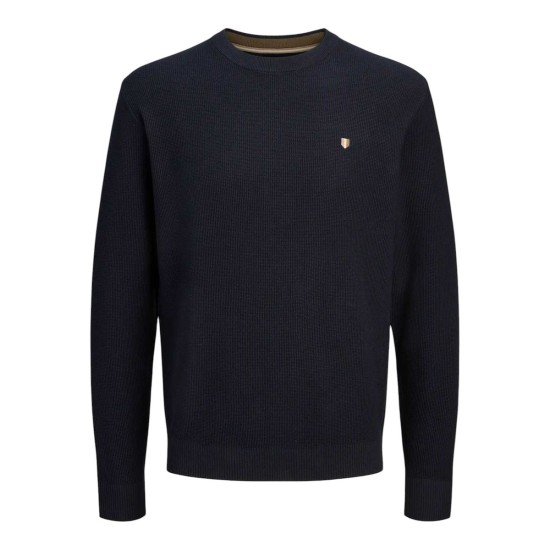 JACK&JONES 12284353 NAVY Ανδρικό πουλόβερ 