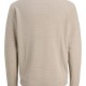 JACK&JONES 12283452 TAUPE Μπλούζα λαιμόκοψη πλεκτό 