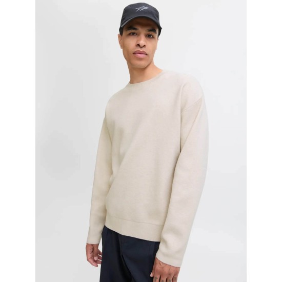 JACK&JONES 12259649 SILVER MELANGE Ανδρικό Πλεκτό