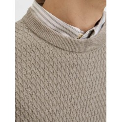 JACK&JONES 12283381 GREIGE Ανδρικό Πλεκτό