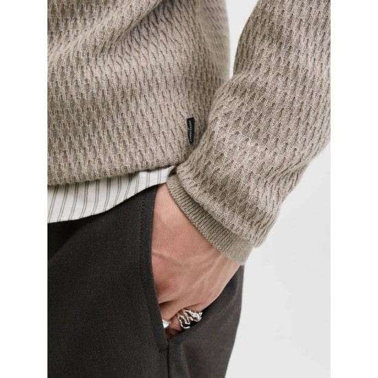 JACK&JONES 12283381 GREIGE Ανδρικό Πλεκτό